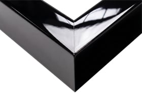 Cornice su Misura Basic Nera Lucida