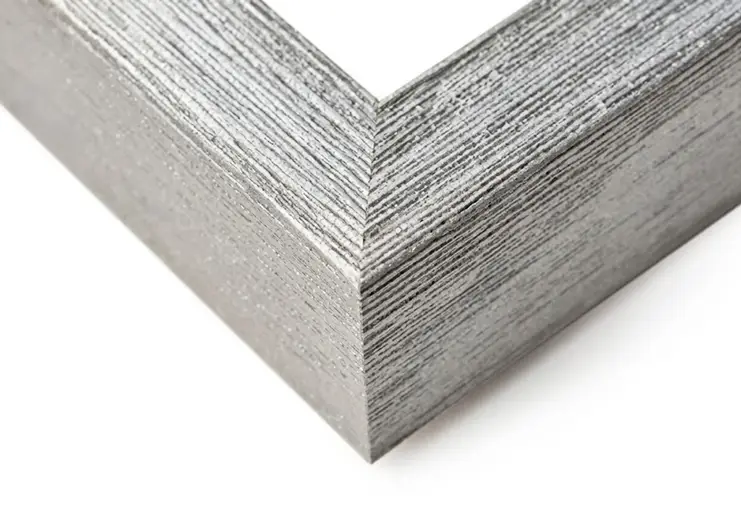 Cornice su Misura Basic Argento Graffiato