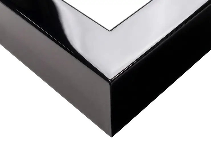 Cornice su Misura Basic Nera Lucida