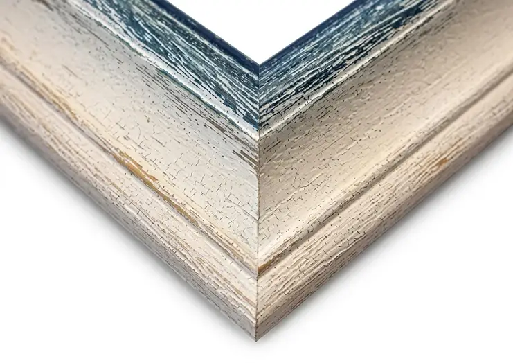 Cornice su Misura Classic Bianca - Blu