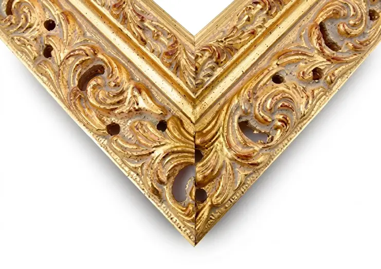 Cornice su Misura Traforata Foglia Oro