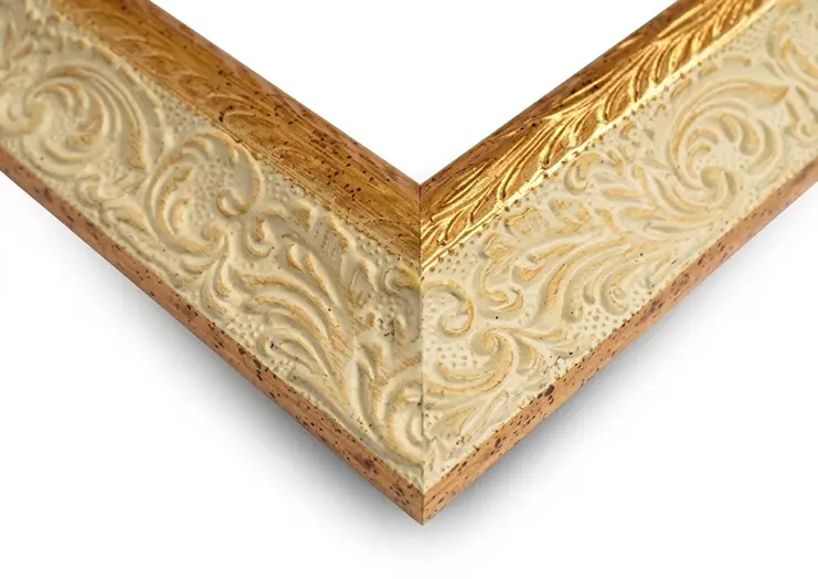 Cornice su Misura Veneziana Avorio Oro
