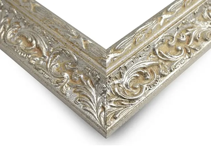 Cornice su Misura Veneziana Foglia Argento