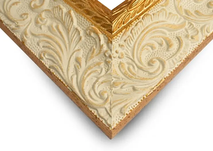 Cornice su Misura Veneziana Large Avorio Oro