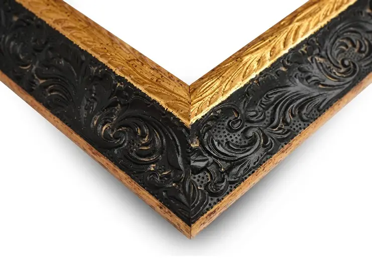 Cornice su Misura Veneziana Nera Oro