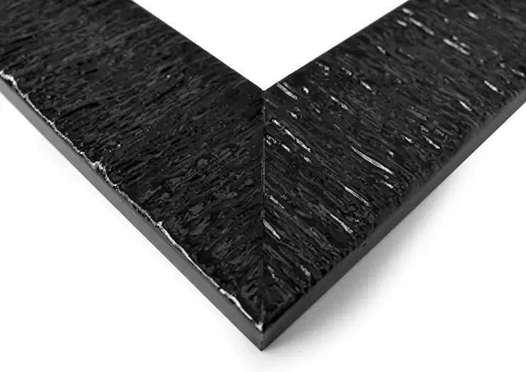 Cornice su Misura Wave Large Nera lucido
